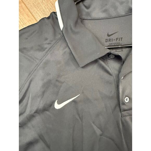 Nike Dri Fit Men's Polo Gray Size XL Golf Athleisure Short Sleeve Sport - Picture 2 of 7